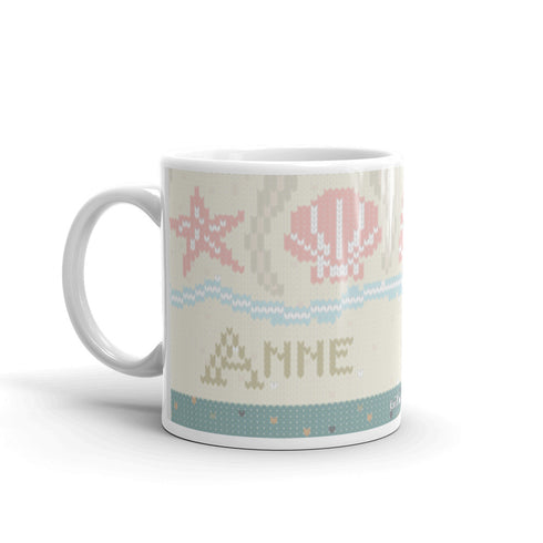Seashells by the Seaside Knitting Mug